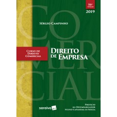 Curso De Direito Comercial - 16ª Edição De 2019: Direito De Empresa