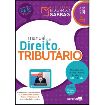 Manual De Direito Tributário - 11ª Edição De 2019