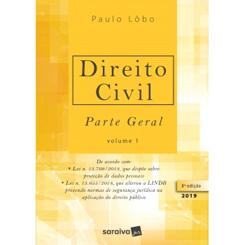 Direito Civil 1 : Parte Geral - 8ª Edição De 2019