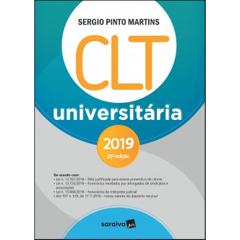 Clt Universitária - 25ª Edição De 2018