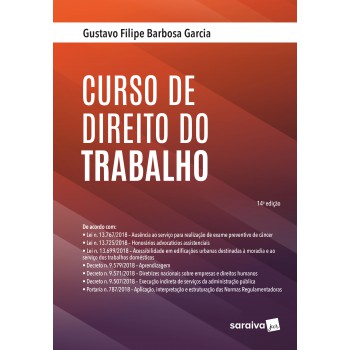 Curso De Direito Do Trabalho - 14ª Edição De 2019