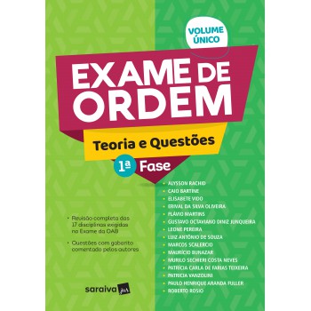 Exame De Ordem 1ª Fase: Teoria E Questões