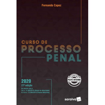 Curso De Processo Penal - 27ª Edição 2020