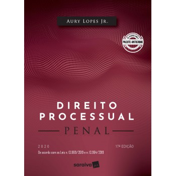 Direito Processo Penal - 17ª Edição 2020