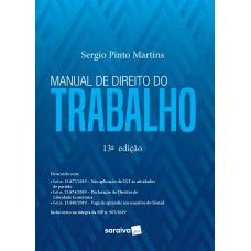 Manual De Direito Do Trabalho -13ª Edição 2020