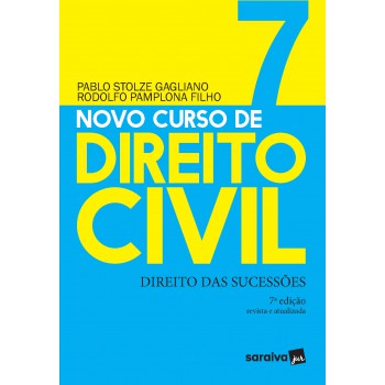 Novo Curso De Direito Civil Vol 7 - Direito Das Sucessões -7ª Ed. 2020