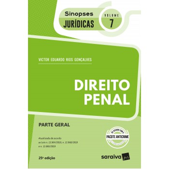 Sinopses - Direito Penal - Parte Geral - Vol. 07 - 25ª Edição 2020