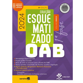 Oab Esquematizado - 1ª Fase - Volume único - 11ª Edição 2024