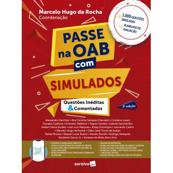 Passe Na Oab Com Simulados - Questões Inéditas E Comentadas - 3ª Edição 2024