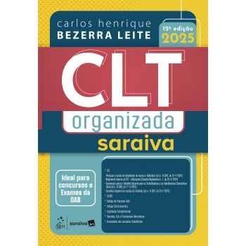 Clt Organizada Saraiva - 12ª Edição 2025