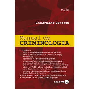 Manual De Criminologia - 6ª Edição 2025