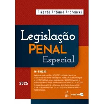 Legislação Penal Especial - 16ª Edição 2025