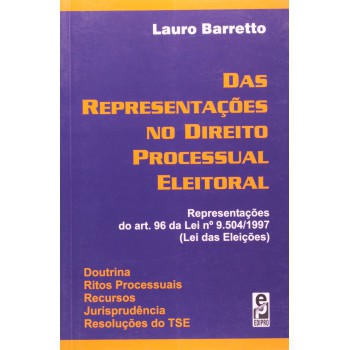 Das Representações No Direito Processual Eleitoral