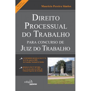 Direito Processual Do Trabalho Para Concurso De Juiz Do Trabalho