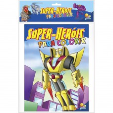 Super-her-is Para Colorir - Kit C/10 Und.