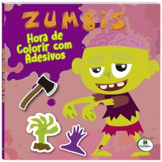 Hora De Colorir Com Adesivos: Zumbis