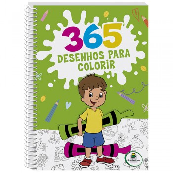 365 Desenhos Para Colorir (verde/espiral)