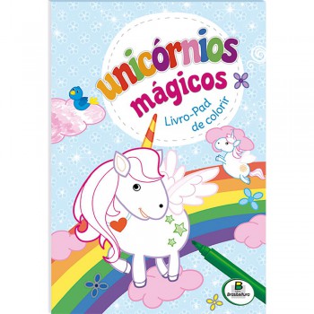 Unic-rnios Mágicos - Livro-pad De Colorir (azul)