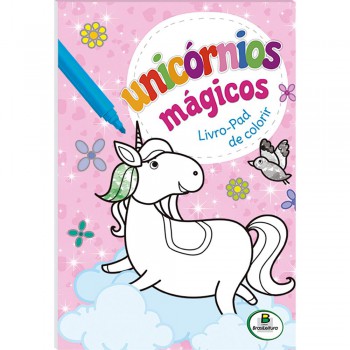 Unic-rnios Mágicos - Livro-pad De Colorir (rosa)