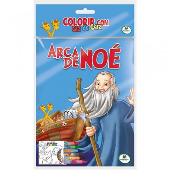 Colorir Com Giz De Cera: Arca De Noé