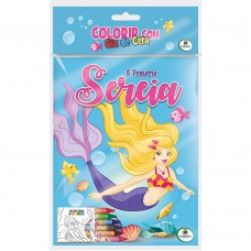 Colorir Com Giz De Cera: A Pequena Sereia