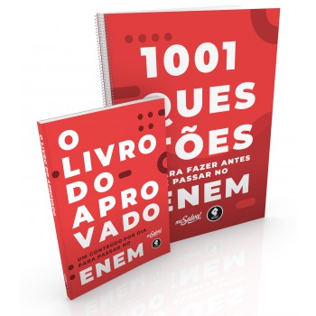 Coleção Me Salva: O Livro Do Aprovado + 1001 Questões Para Fazer Antes De Passar No Enem