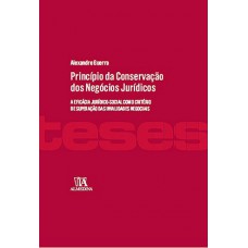 Princípio Da Conservação Dos Negócios Jurídicos : A Eficácia Jurídico-social Como Critério De Superação Das Invalidades Negociais