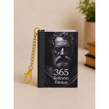 Book Charm - 365 Reflexões Estoicas - Livro Chaveiro