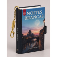 Book Charm - Noites Brancas - Livro Chaveiro