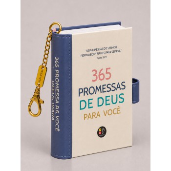 Book Charm - 365 Promessas De Deus Para Você - Livro Chaveiro