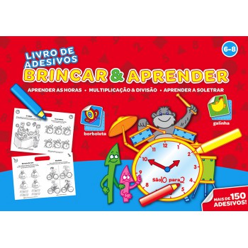 Brincar & Aprender 6-8 : Livro De Adesivos