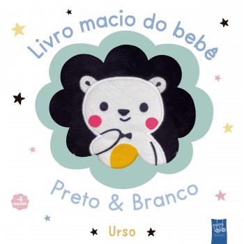 Livro Macio Do Bebê - Preto & Branco - Urso