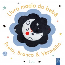 Livro Macio Do Bebê - Preto, Branco & Vermelho - Lua