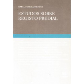 Estudos Sobre Registo Predial