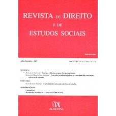 Revista De Direito E De Estudos Sociais: Julho - Dezembro - 2007, Ano Xlviii, Nº 3-4