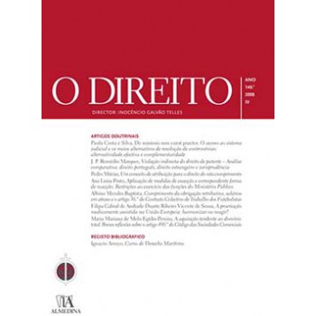 O Direito: Ano 140º, 2008