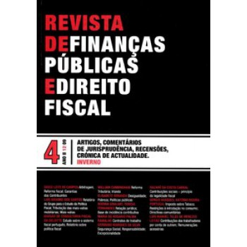 Revista De Finanças Públicas E Direito Fiscal: Nº 4 - Ano Ii