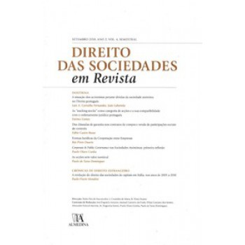 Direito Das Sociedades Em Revista: Ano 2 (setembro 2010)