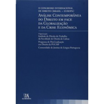 Análise Contemporânea Do Direito Em Face Da Globalização E Da Crise Econômica