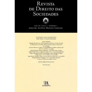 Revista De Direito Das Sociedades: Ano Iii - Nº 1