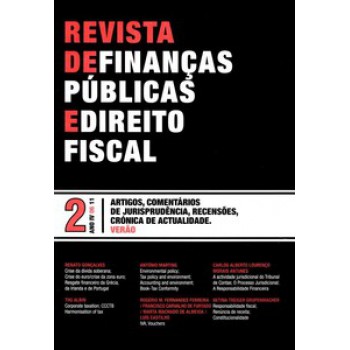 Revista De Finanças Públicas E Direito Fiscal: Nº 2 - Ano Iv