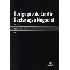 Obrigação De Emitir Declaração Negocial: 1963-2012