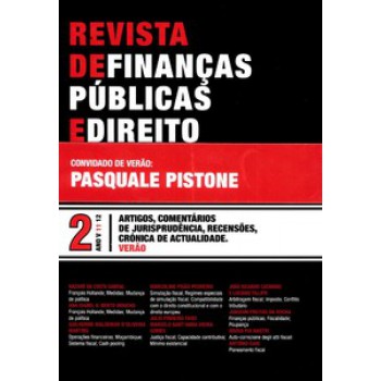 Revista De Finanças Públicas E Direito: Nº 2 - Ano V