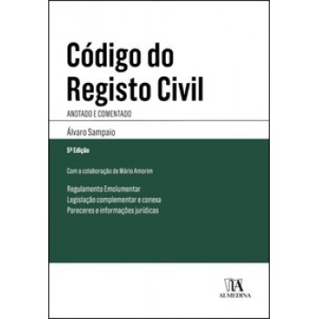 Código Do Registo Civil: Anotado E Comentado