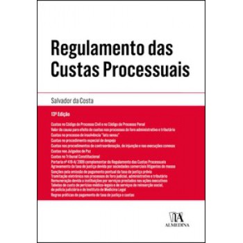 Regulamento Das Custas Processuais