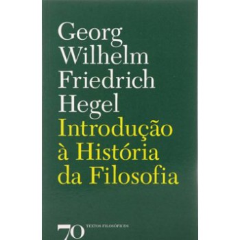 Introdução à História Da Filosofia