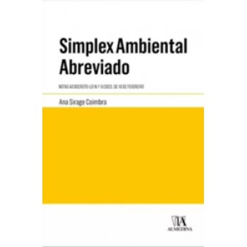 Simplex Ambiental Abreviado: Notas Ao Decreto-lei N.º 11/2023, De 10 De Fevereiro