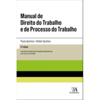 Manual De Direito Do Trabalho E De Processo Do Trabalho